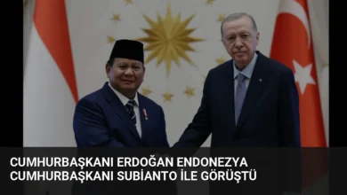 Cumhurbaşkanı Erdoğan Endonezya Cumhurbaşkanı Subianto ile Görüştü