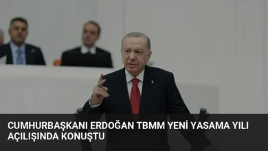 Cumhurbaşkanı Erdoğan TBMM yeni yasama yılı açılışında konuştu