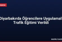 Diyarbakırda Öğrencilere Uygulamalı Trafik Eğitimi Verildi