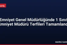 Emniyet Genel Müdürlüğünde 1 Sınıf Emniyet Müdürü Terfileri Tamamlandı