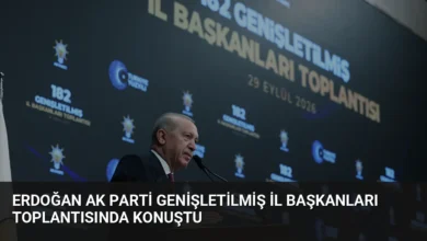 Erdoğan AK Parti Genişletilmiş İl Başkanları Toplantısında Konuştu