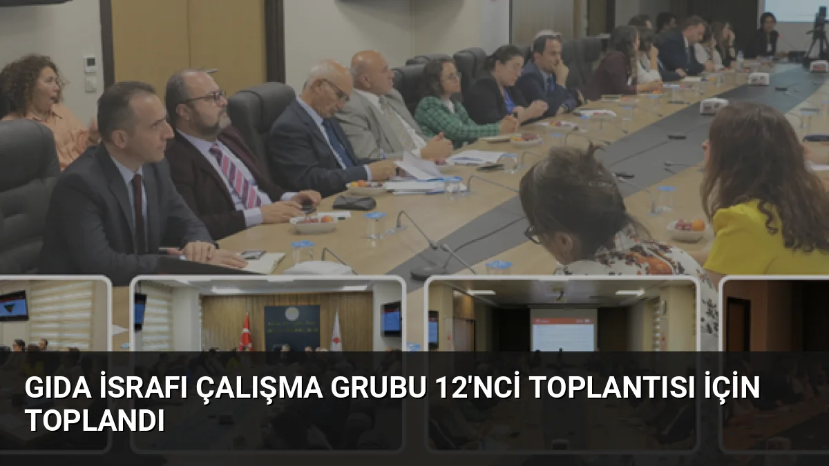 Gıda İsrafı Çalışma Grubu 12'nci toplantısı için toplandı