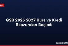 GSB 2026 2027 Burs ve Kredi Başvuruları Başladı