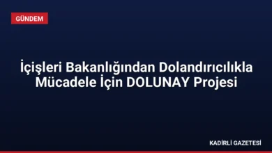 İçişleri Bakanlığından Dolandırıcılıkla Mücadele İçin DOLUNAY Projesi