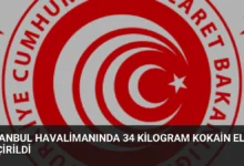 İstanbul Havalimanında 34 Kilogram Kokain Ele Geçirildi