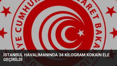 İstanbul Havalimanında 34 Kilogram Kokain Ele Geçirildi