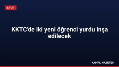 KKTC'de iki yeni öğrenci yurdu inşa edilecek