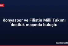 Konyaspor ve Filistin Milli Takımı dostluk maçında buluştu