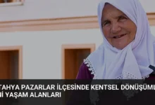 Kütahya Pazarlar İlçesinde Kentsel Dönüşümle Yeni Yaşam Alanları