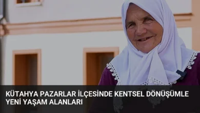 Kütahya Pazarlar İlçesinde Kentsel Dönüşümle Yeni Yaşam Alanları
