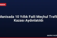 Manisada 10 Yıllık Faili Meçhul Trafik Kazası Aydınlatıldı