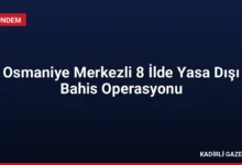 Osmaniye Merkezli 8 İlde Yasa Dışı Bahis Operasyonu