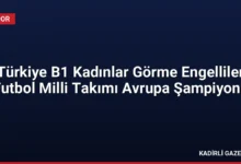 Türkiye B1 Kadınlar Görme Engelliler Futbol Milli Takımı Avrupa Şampiyonu