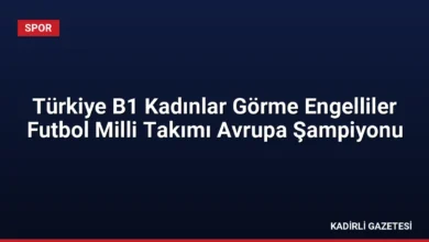 Türkiye B1 Kadınlar Görme Engelliler Futbol Milli Takımı Avrupa Şampiyonu