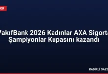 VakıfBank 2026 Kadınlar AXA Sigorta Şampiyonlar Kupasını kazandı